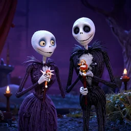 a film still from the nightmare before christmas ( 1 9 9 3 )