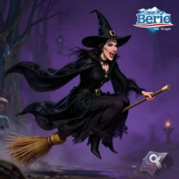 bernie sanders as the wicked witch of the west, riding a broomstick, cackling like a witch, ultra detailed, 8 k, trending on artstation, award - winning art,