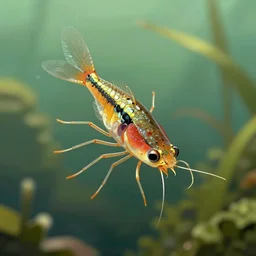 a daphnia, highly detailed, digital art, sharp focus, trending on art station, illustration
