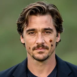 a portrait of sean penn with a face like a dried raisin, dslr