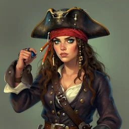 portrait of a female pirate, behance hd artstation, style of jesper ejsing, by rhads, makoto shinkai and lois van baarle, ilya kuvshinov, ossdraws