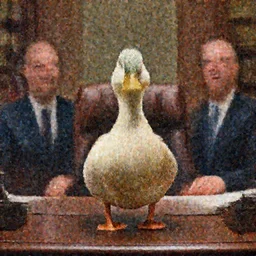 hyperrealistic mixed media image of a duck standing in the desk in the oval office, stunning 3 d render inspired art by istvan sandorfi and greg rutkowski, perfect facial symmetry, realistic, highly detailed attributes and atmosphere, dim volumetric cinematic lighting, 8 k octane extremely hyper - detailed render, post - processing, masterpiece,