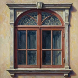 a painting of a ntique decorated windows, an ultrafine detailed painting by hidrock, behance contest winner, naive art, behance hd, 2 d game art, detailed painting