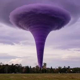 Photo of a purple tornado Nikon camera