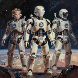 beautiful digital painting of fully automated luxury gay space communism, by aleksandra waliszewska, abz j harding, louie zong, rebecca sugar