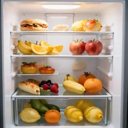 delicious food, ready to eat, in my fridge