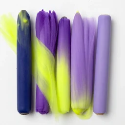 indigo, purple, chartreuse, lavender