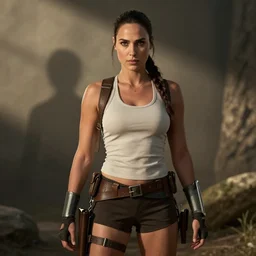 Gal Gadot as lara Croft