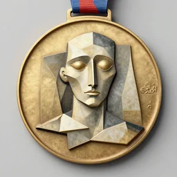 phantom list, cubism, medal, 3 d, detail