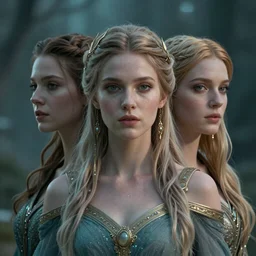 A symetrical and dreamy portrait of the norse goddess freya by Kelly McKernan, Kirbi Fagan, cinematic 4k octane render, vray lighting, artstation, deviantart