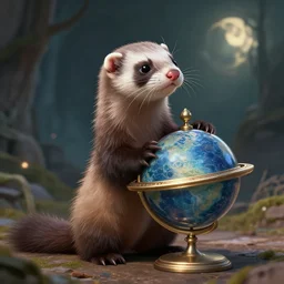 Ferret Wizard pondering his Orb