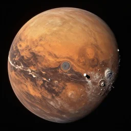 mars from space, 1 8 mm, high res, highly detailed, photographed,