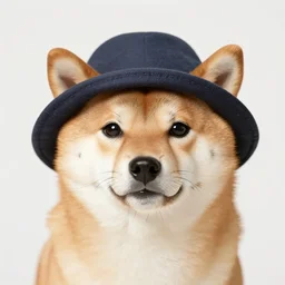 portrait of a shibe wearing a hat, realism, realistic, photorealism, f 3. 5, photography, octane render, trending on artstation, artstationhd, artstationhq, unreal engine, cinema 4 d, 8 k, detailed fur