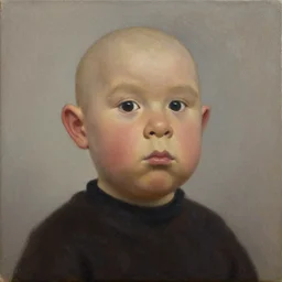 portrait of buster brown david ligare oil on canvas