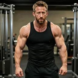 ryan reynolds as a bodybuilder, 4 k hd
