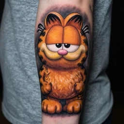 Garfield tattoo by Carolyn Elaine