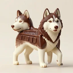 beautiful detailed picture of a hershey bar in the shape of a husky, intricate, elegant, highly detailed, my rendition, digital painting, artstation, concept art, smooth, sharp focus, illustration, art by artgerm and greg rutkowski and alphonse mucha