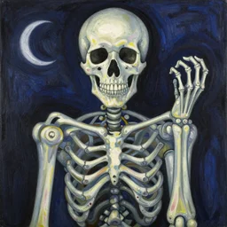 tonemapped personification of death by seb mckinnon, yoshitaka amano, fauvism