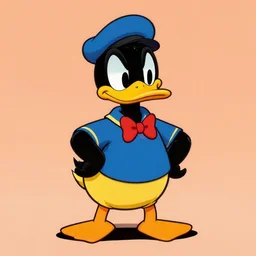 gigachad as daffy duck