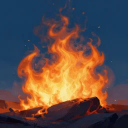 digital illustration of 'cold fire'