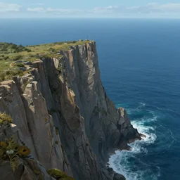 cliff above the endless ocean by alan lee, intricate, highly detailed, digital painting, artstation, concept art, smooth, sharp focus, illustration, vfx