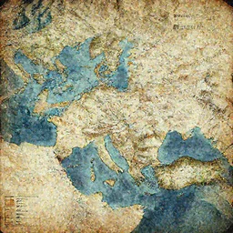 a detailed map of a fantasy continent. very detailed. digital art. old pergamene.