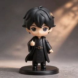 a nendoroid of black jesus, detailed product photo