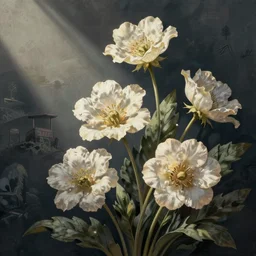 botanical illustration of flowers