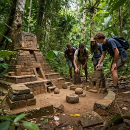 exploration in the amazon rainforest discovering structures of an ancient civilization