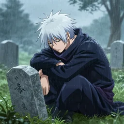 Ichugi Kurosaki sad, rain, grave