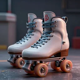 beauty maremma Rollerblading, 80s style, very detailed, dramatic lighting, electrical  details, high details, 4k, 8k, trending on artstation, by Boris Vallejo