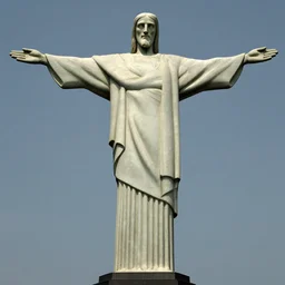 a statue of stephen fry as christ the redeemer