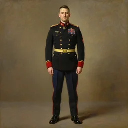 full body portrait of the dictator of the charlotte hornets, 1 8 8 9, in full military garb, oil on canvas by william sidney mount, trending on artstation