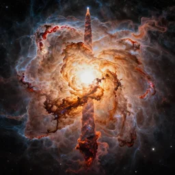psychedelic transcendent puffs of smoke explosion, supernova, nebulae, pillars of creation, enlightenment, high contrast lighting, highly detailed, concept art, art by collier, albert aublet, krenz cushart, artem demura, alphonse mucha