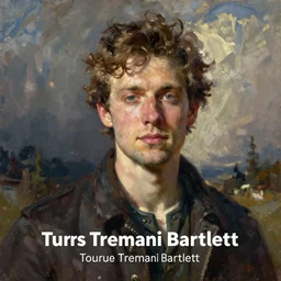 realistic oil painting of Taurus Tremani Bartlett