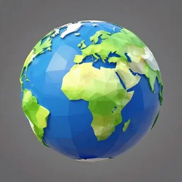 low poly earth