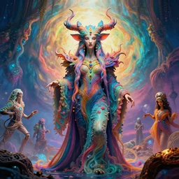 exquisite _ imaginative _ extraterrestrial god _ colourful _ movie _ art _ by _ lucusfilm _ weta _ studio _ tom _ bagshaw _ james _ jean _ fran