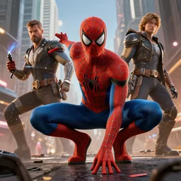 spiderman, gears of wars
