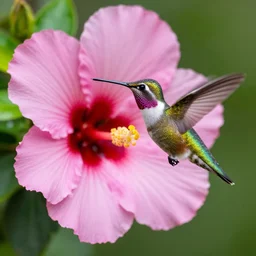 hummingbird approaching hibiscus flower, national geographic award winning nature photography, macro lens, iso 2 0 0, 1 / 2 0 0 0 sec, f / 5. 0, 1 8 0 mm focal length