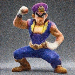 pro wrestler waluigi striking a menacing Jojo pose , made by Stanley Artgerm Lau, WLOP, Rossdraws, ArtStation, CGSociety, concept art, cgsociety, octane render, trending on artstation, artstationHD, artstationHQ, unreal engine, 4k, 8k,