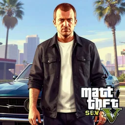 Matt Smith in GTA V, cover art by Stephen Bliss