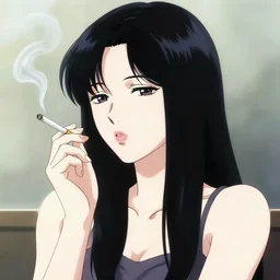 portrait of a beautiful girl smoking a cigarette, by takehiko inoue and kim jung gi and hiroya oku, masterpiece illustration, ultrarealistic!!!!!!!!!, perfect face and anatomy, golden ratio