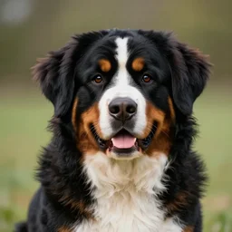 portrait of a cute bernese dog, art by elke vogelsang, 8 k ultra realistic, trending on artstation, 4 k, hyperrealistic, focused, extreme details, unreal engine 5, cinematic, masterpiece