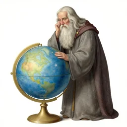 Gandalf pondering his orb by Henry Gray, Colourful