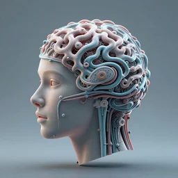 mind Neuromorphicly merging with Artificial intelligence anamorphic optical illusion 4k style of dystopian surrealism