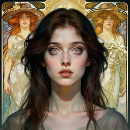 illustration of a woman entranced bewitched mesmerized hypnotized mind controlled, spirals in eyes, by artgerm and wlop and greg rutkowski and alphonse mucha, digital art, extreme detail, realistic lighting, cinematic composition, concept art, sharp focus, colorful, photorealistic, 8 k