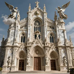 beautiful ornate heavenly marble rococo megastructure cathedral, by hieronymus bosch, fine art, macro, 4 k, ultra - hd, angelic, insanely detailed and intricate, hypermaximalist, elegant, ornate, hyper realistic, super detailed,