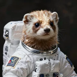 an astronaut ferret