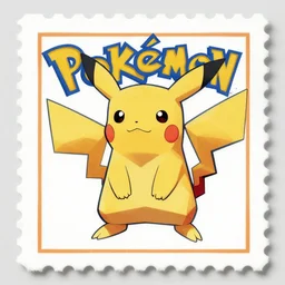 stamp print of a polygon pokemon