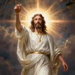 Portrait of Will Ferrell as Jesus, heavenly vision, Jacques-Louis David, Musée du Louvre